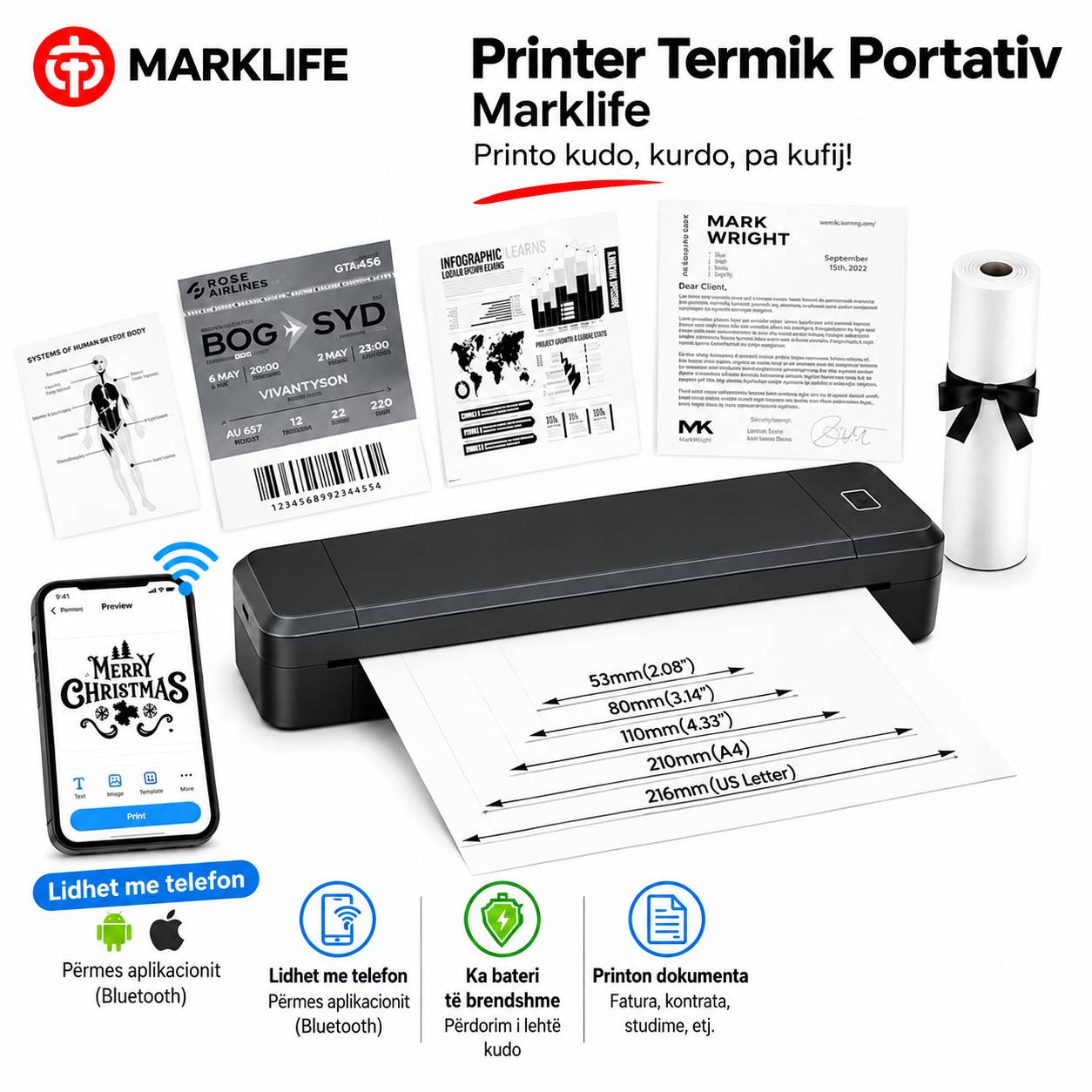 Printer termik me bateri — foto 1